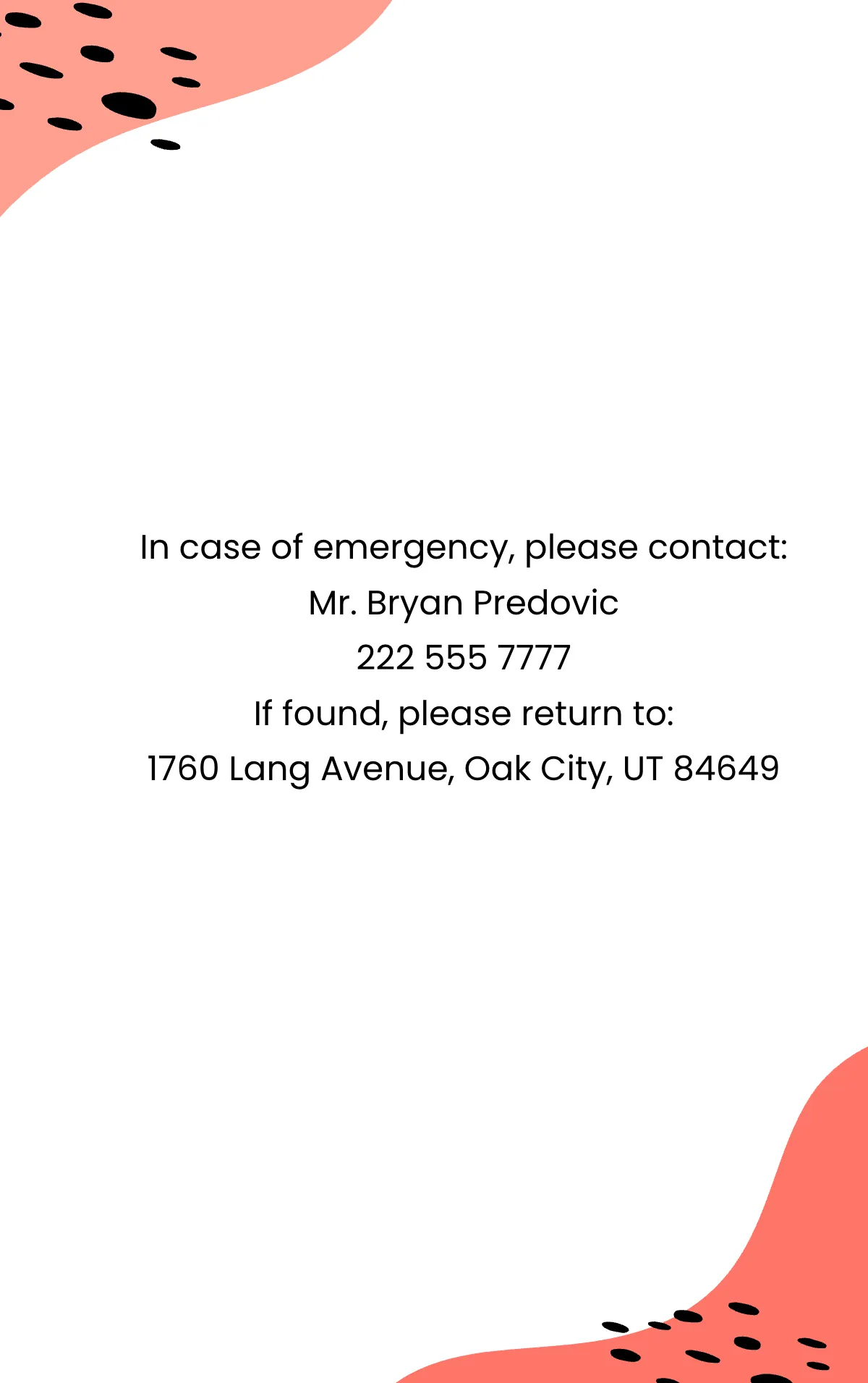 Free Teacher ID Card Format Template to Edit Online