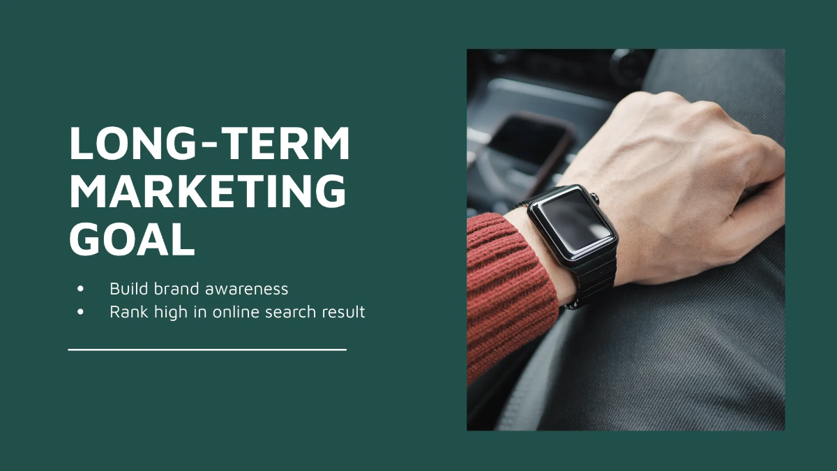 Free Marketing Plan Presentation Template to Edit Online