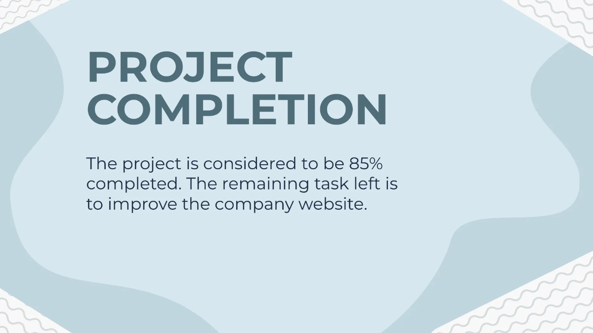 Free Project Report Presentation Template to Edit Online