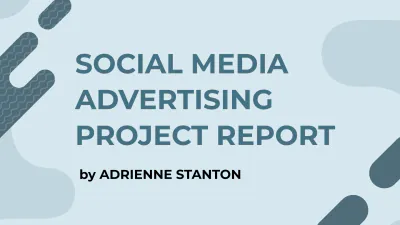 Free Project Report Presentation Template to Edit Online
