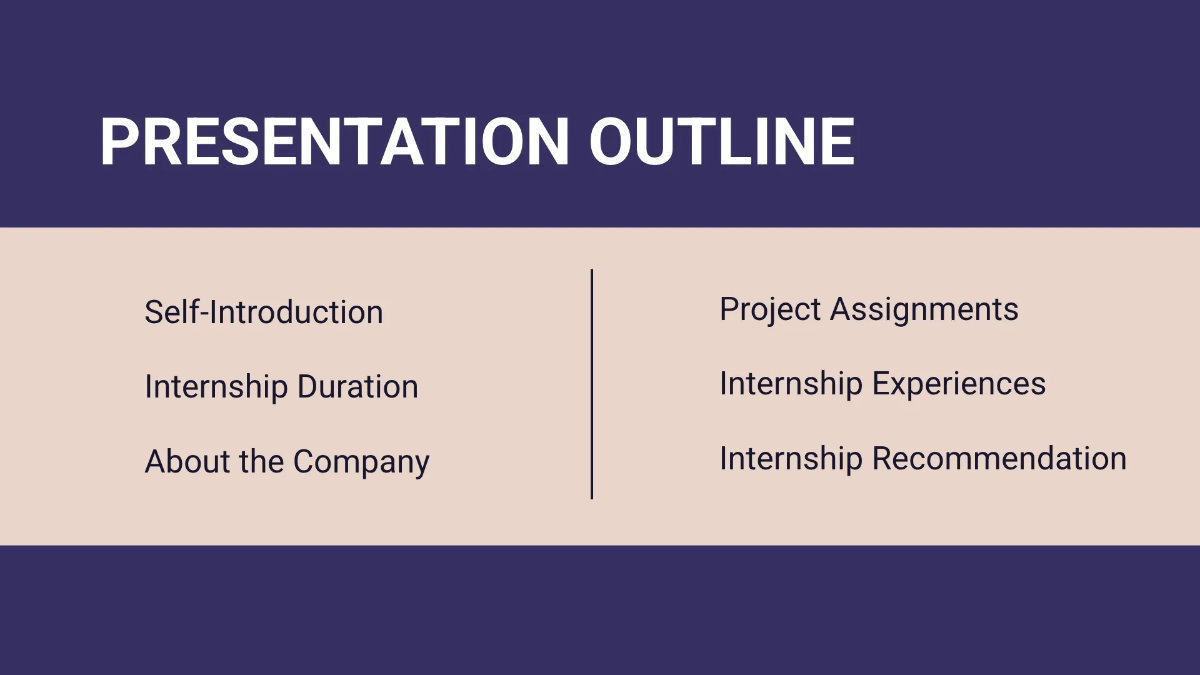 Free Internship Report Presentation Template to Edit Online
