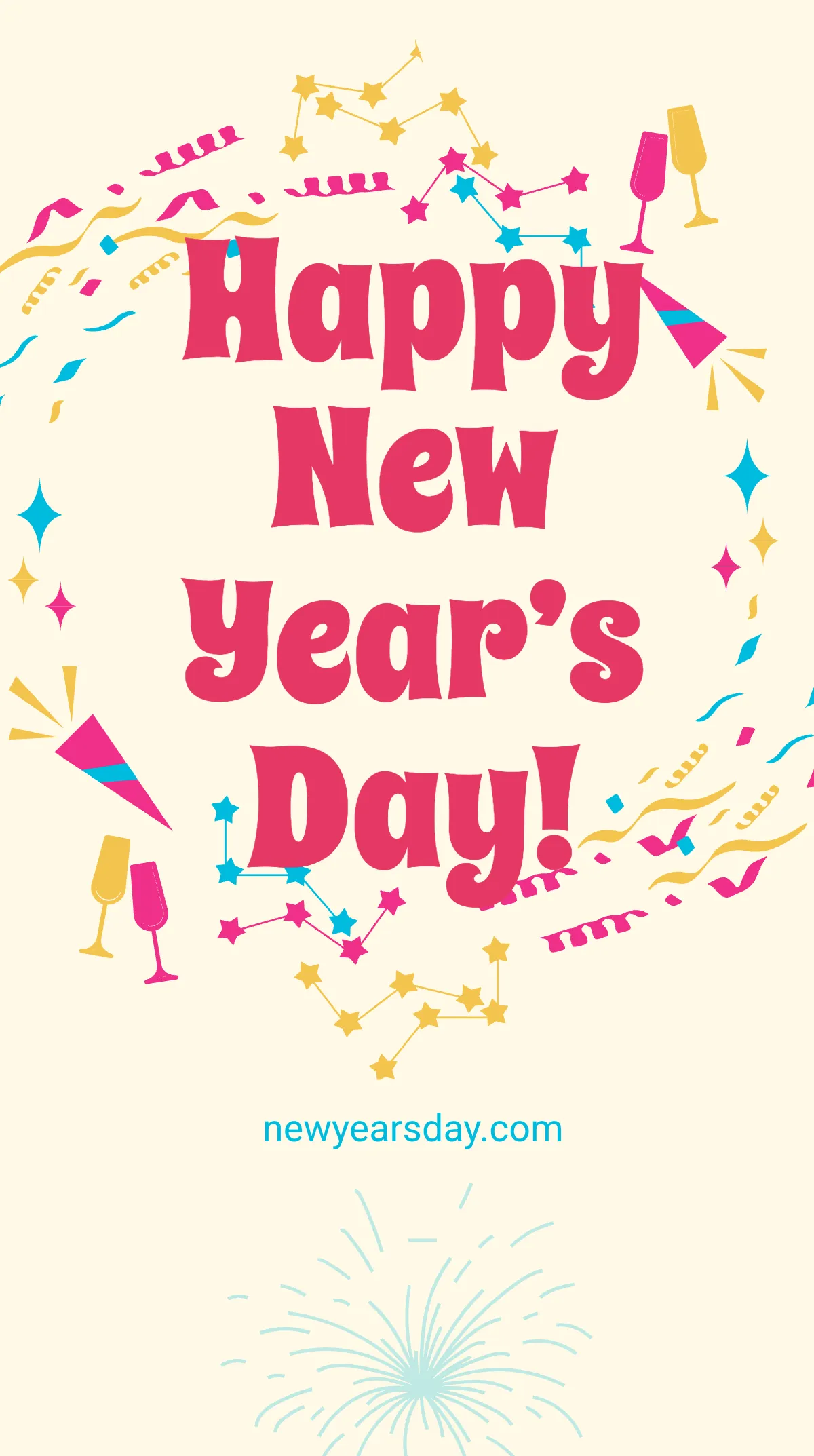 Free New Year's Day Instagram Story Template to Edit Online