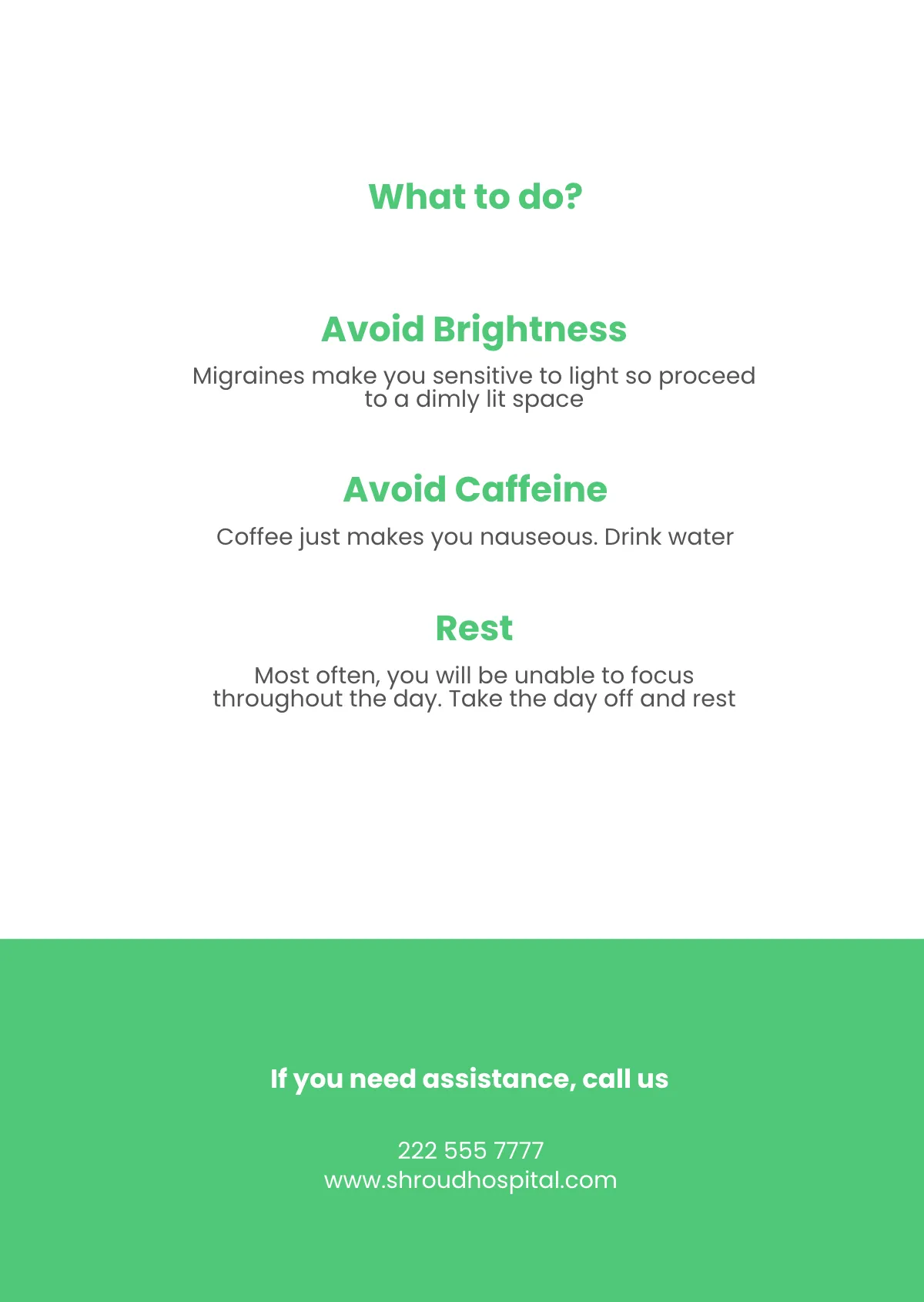 Free Patient Education Handout Template to Edit Online