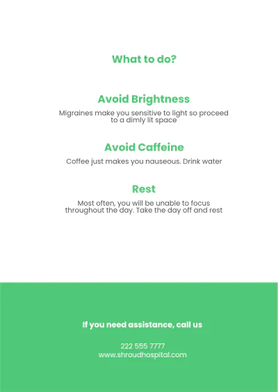 Free Patient Education Handout Template to Edit Online