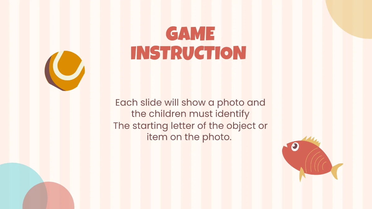 Free Alphabet Game Educational Presentation Template to Edit Online