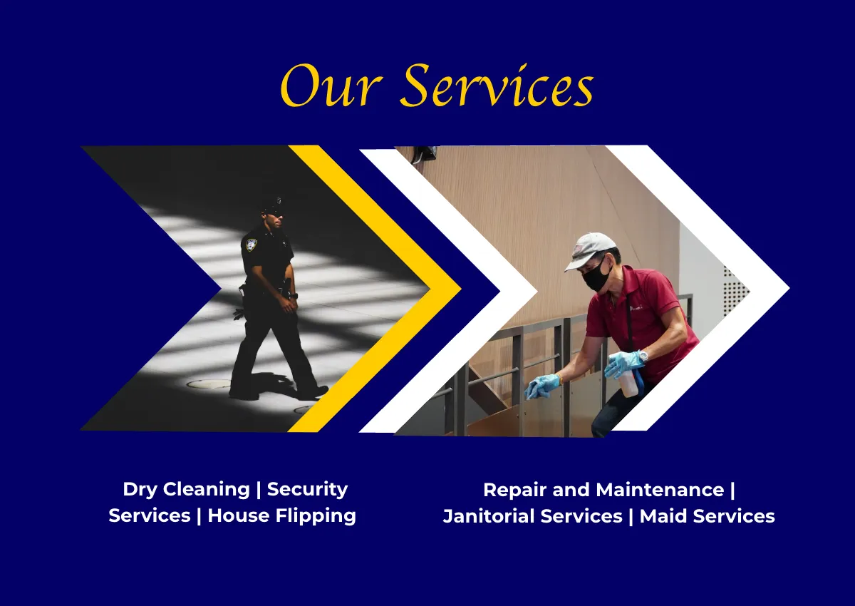 Free Security And Cleaning Company Profile Template to Edit Online