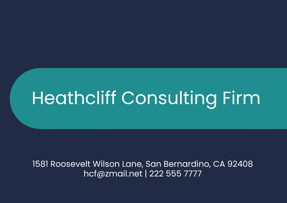 Free Health And Safety Consulting Company Profile Template