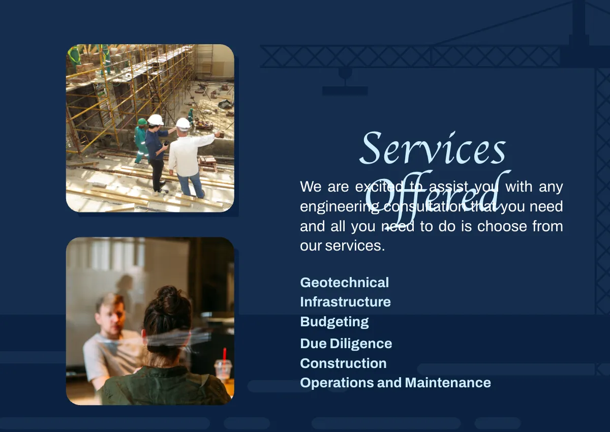 Free Engineering Consulting Company Profile Template to Edit Online