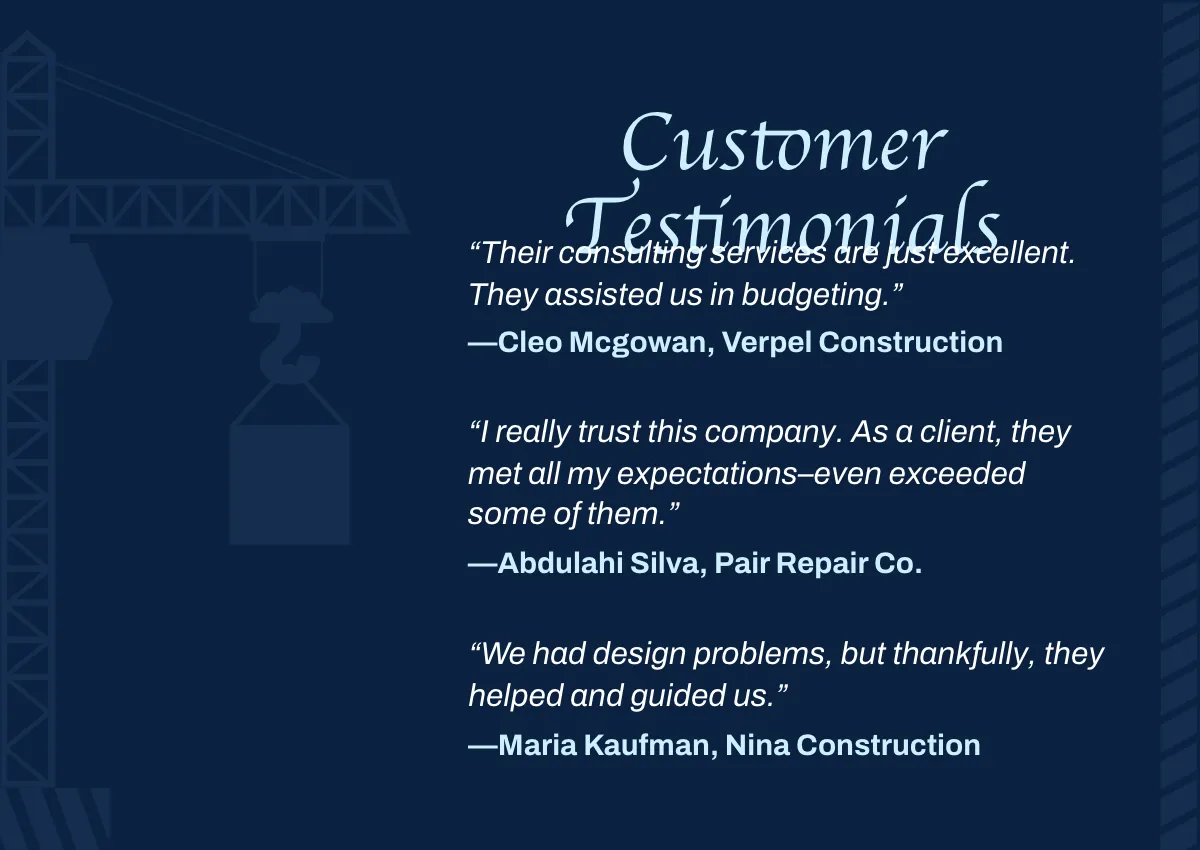 Free Engineering Consulting Company Profile Template to Edit Online