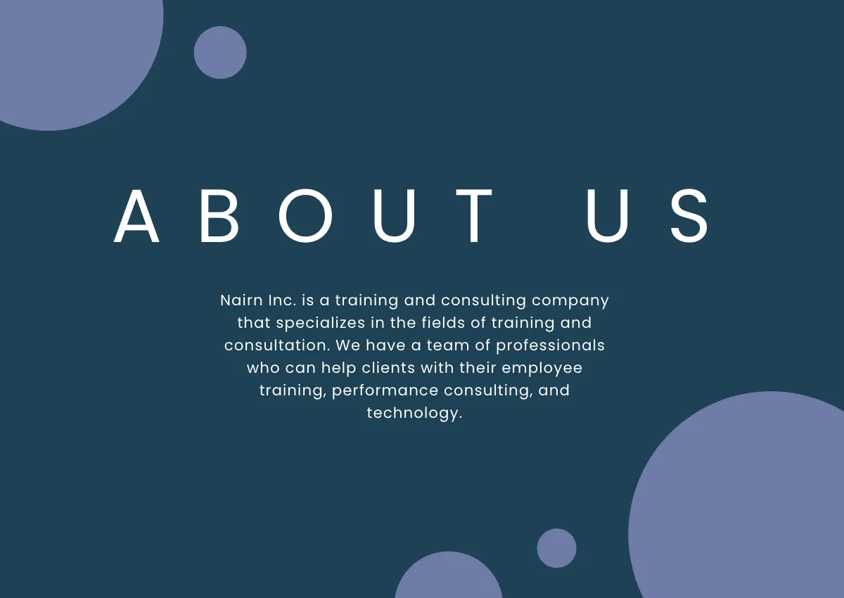 Free Consulting And Training Company Profile Template to Edit Online