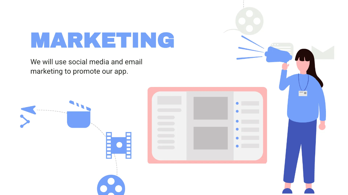 Free Application Roadmap Presentation Template to Edit Online