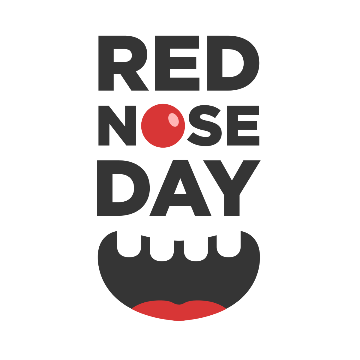 Red Nose Day Vector Template