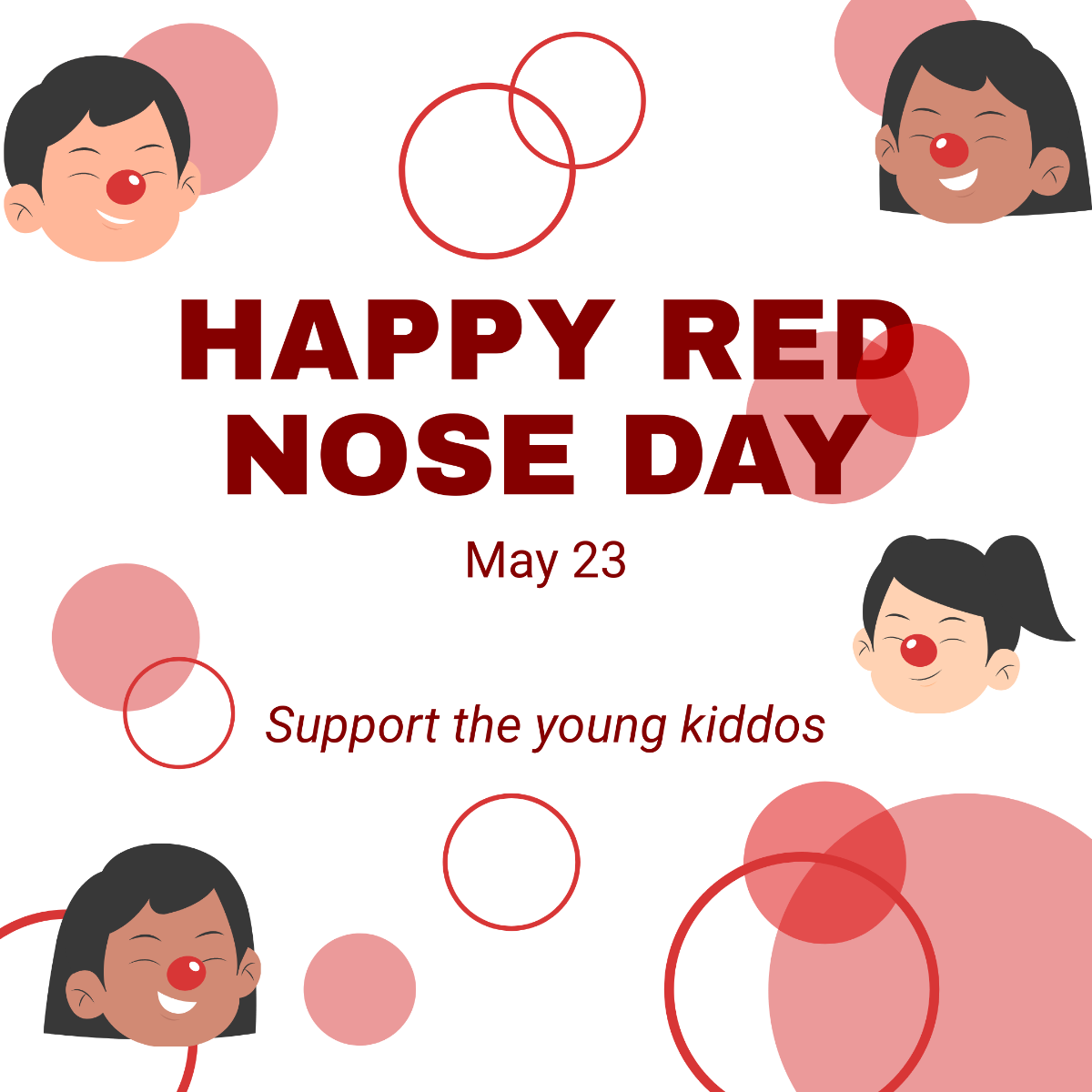 Red Nose Day Instagram Post Template