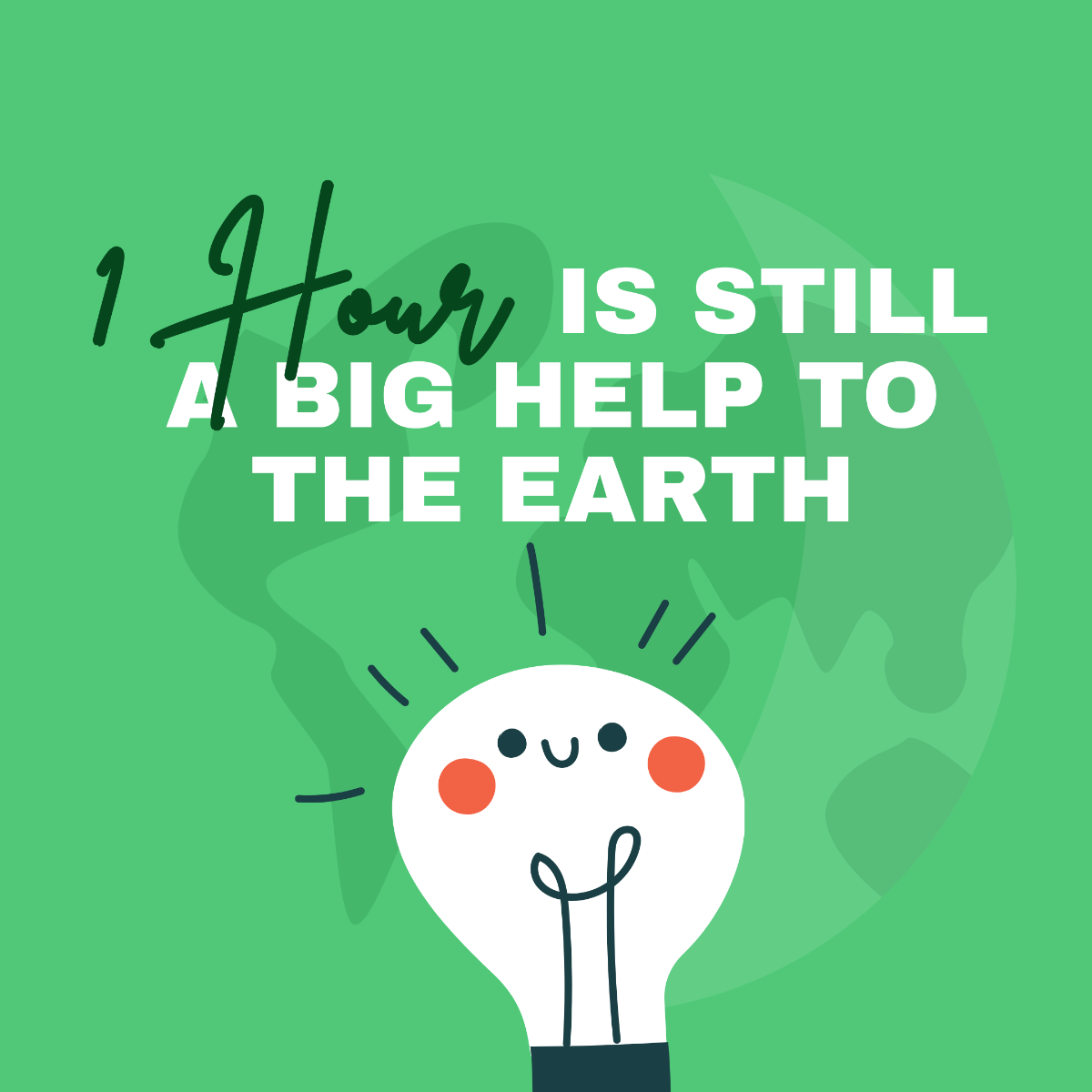 Earth Hour FB Post Template
