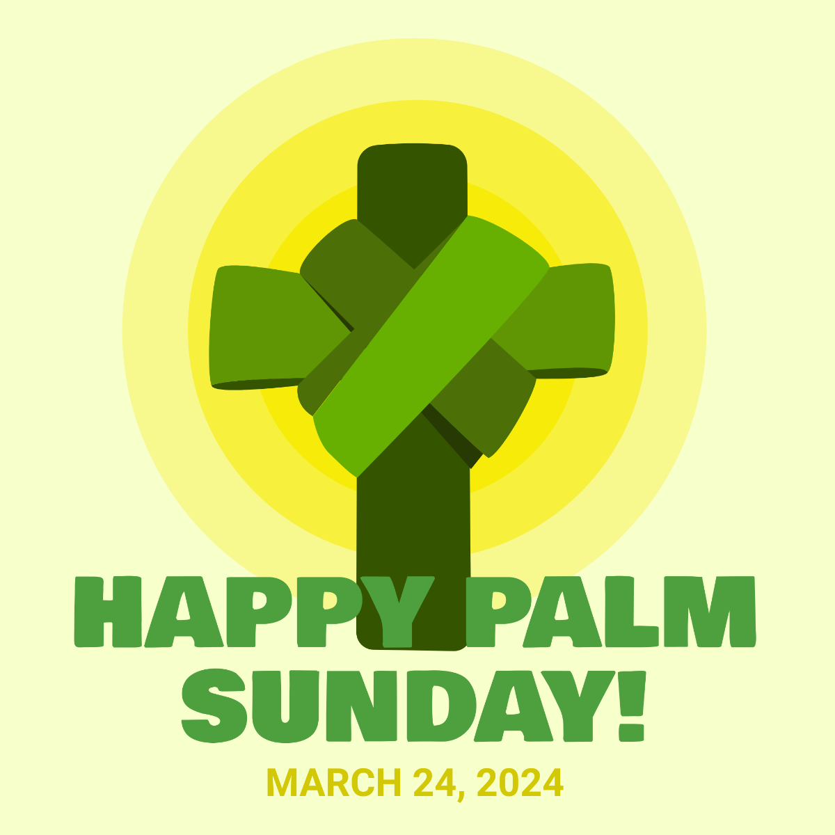 Palm Sunday Instagram Post