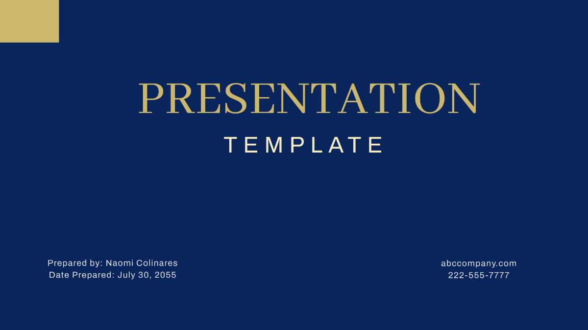 Presentation