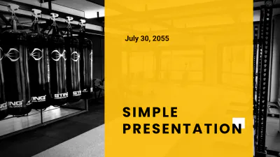 Free Simple Presentation Template to Edit Online