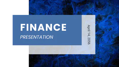 Free Finance Presentation Template to Edit Online