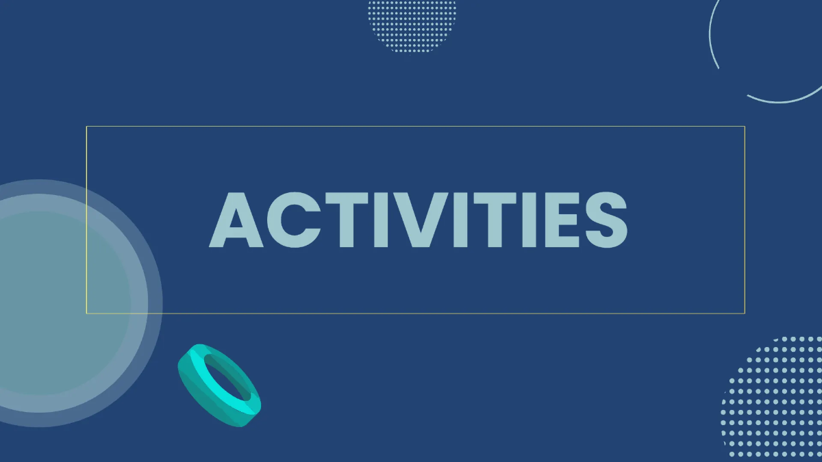 Free Activity Planning PowerPoint Template to Edit Online