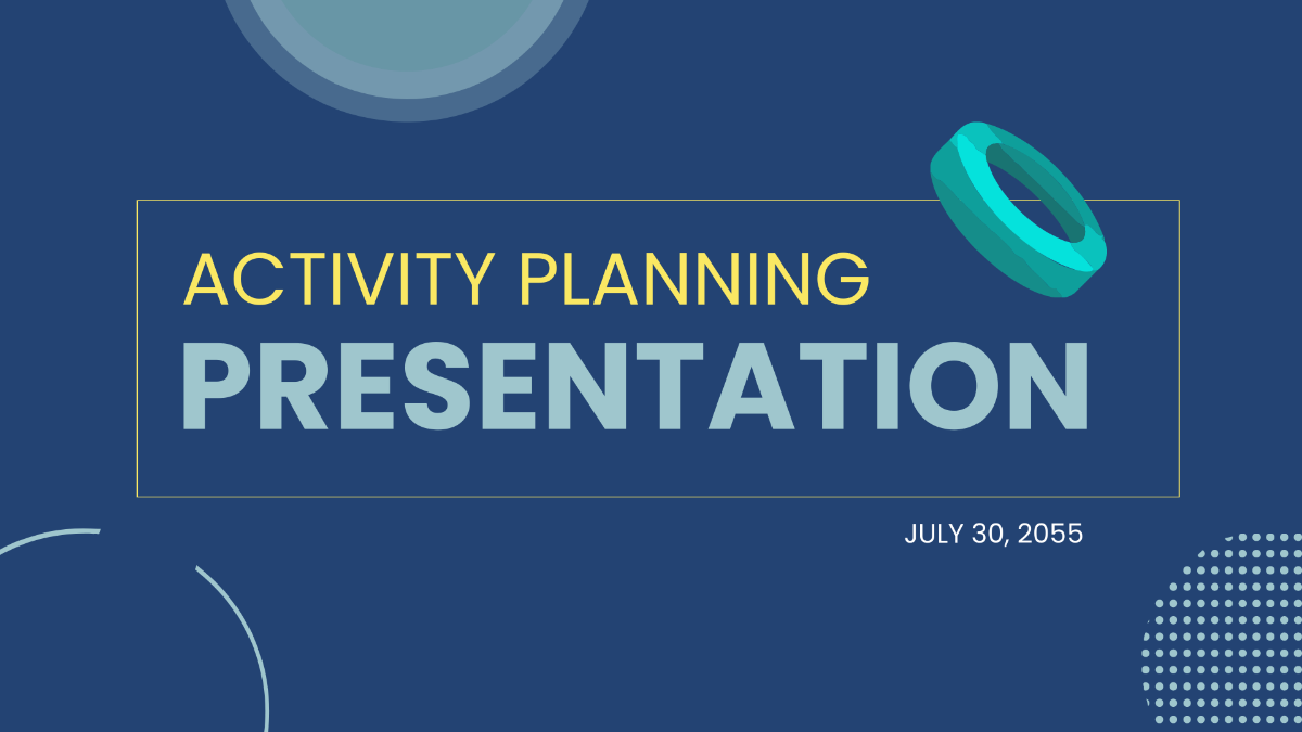 Free Activity Planning PowerPoint Template