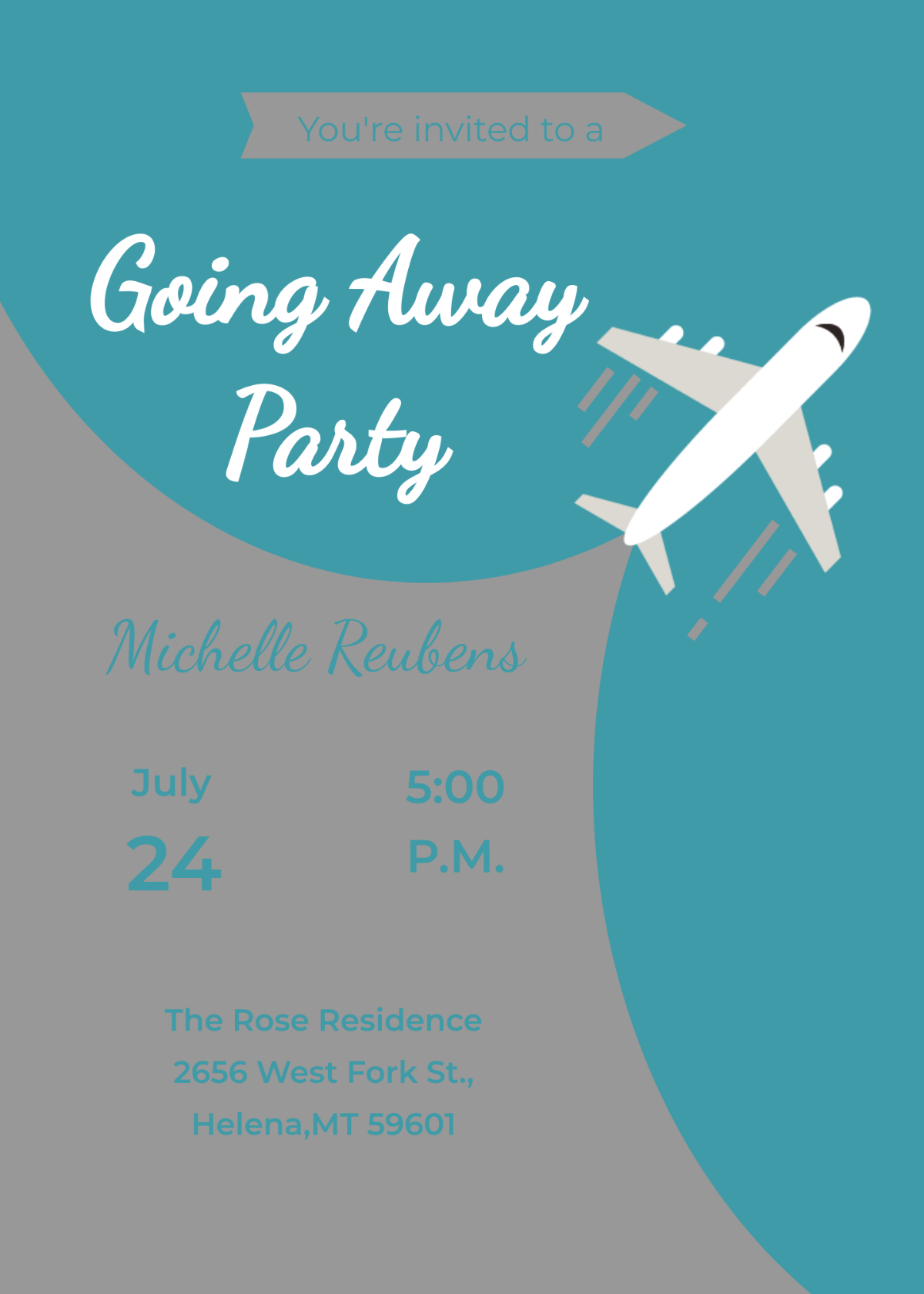 Going Away Party Invitation Template - Edit Online & Download Example ...
