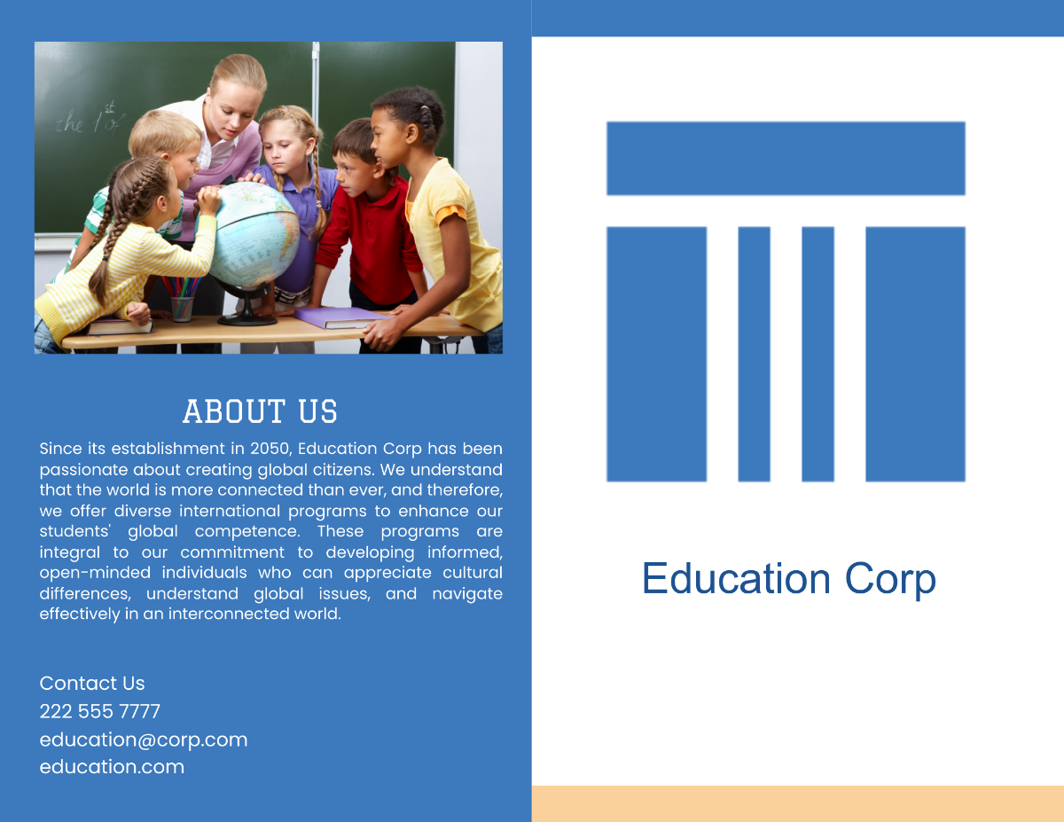 International School Programs Brochure Template - Edit Online & Download