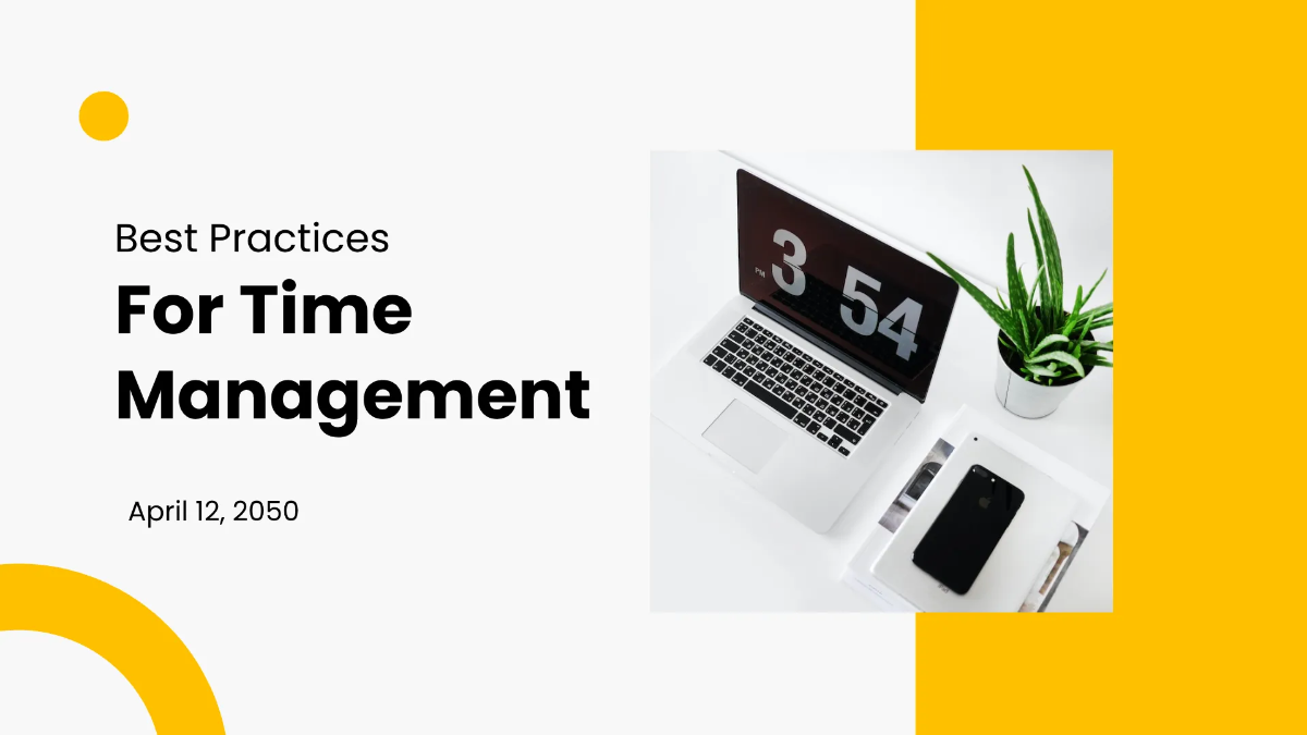 Free Time Management Presentation Template to Edit Online