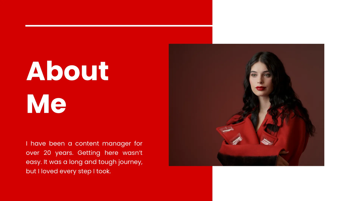 Free Self Introduction Presentation Template to Edit Online