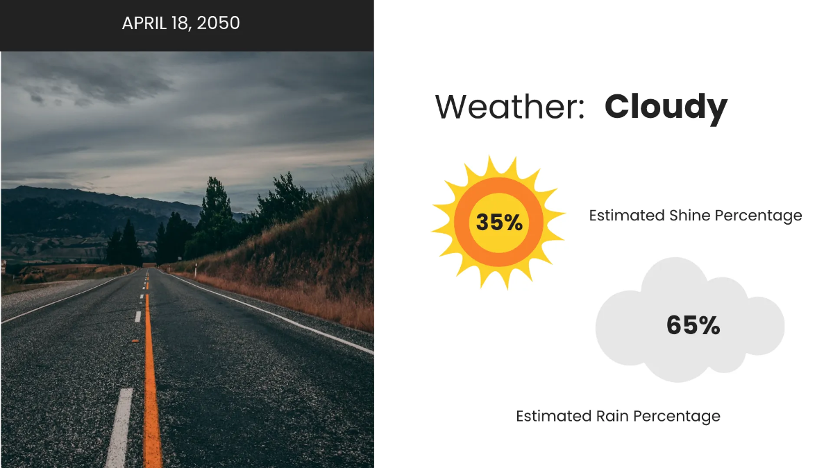 Free Weather Forecast Presentation Template to Edit Online