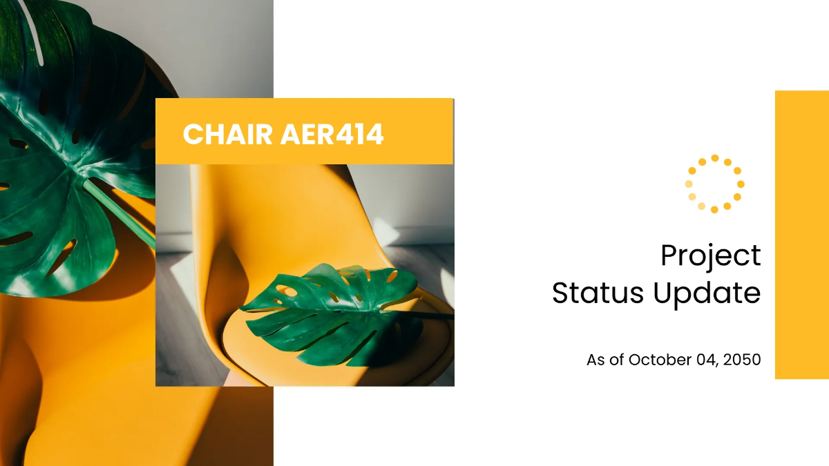 Free Project Status Presentation Template to Edit Online