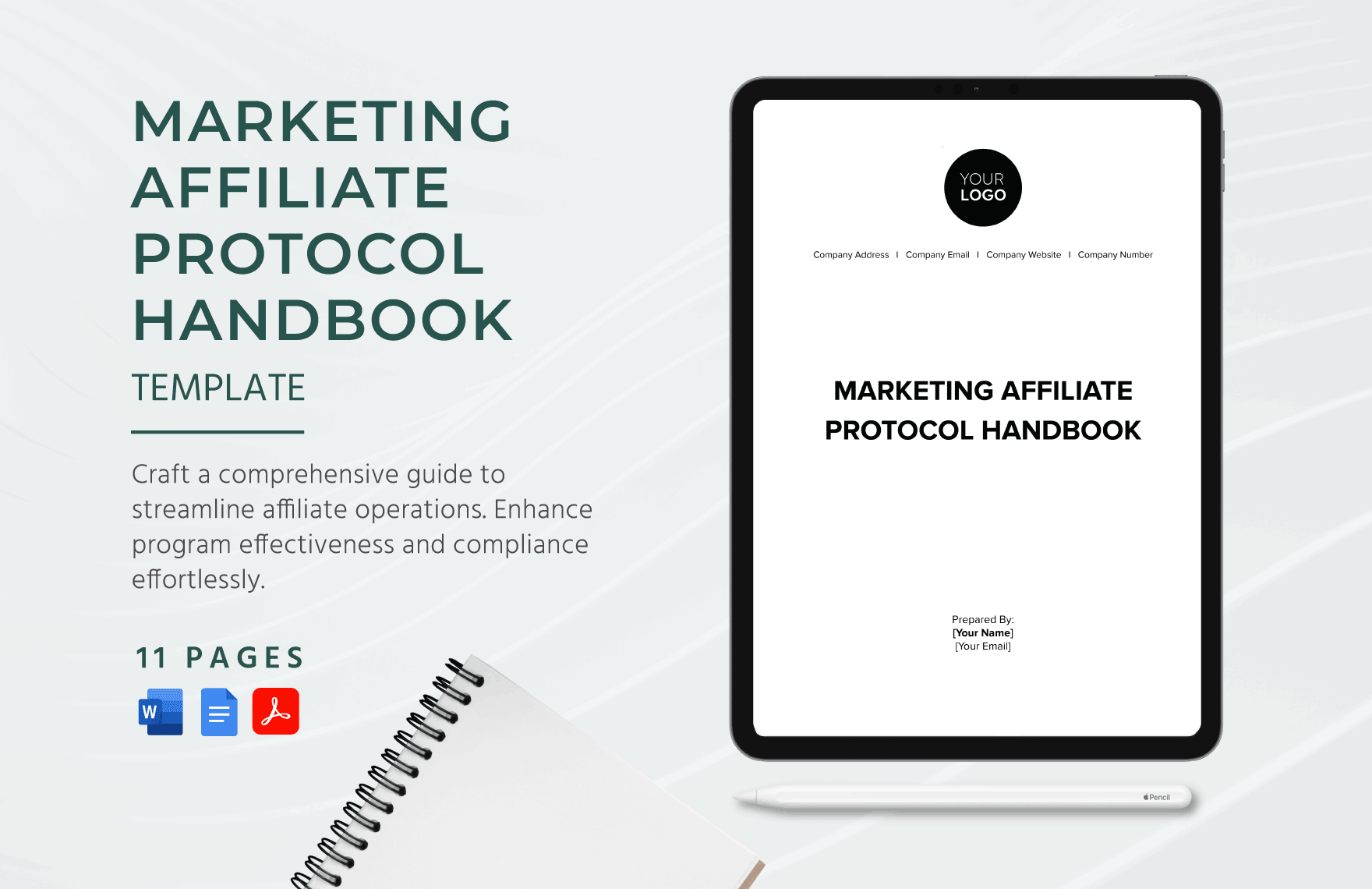 Marketing Affiliate Protocol Handbook Template