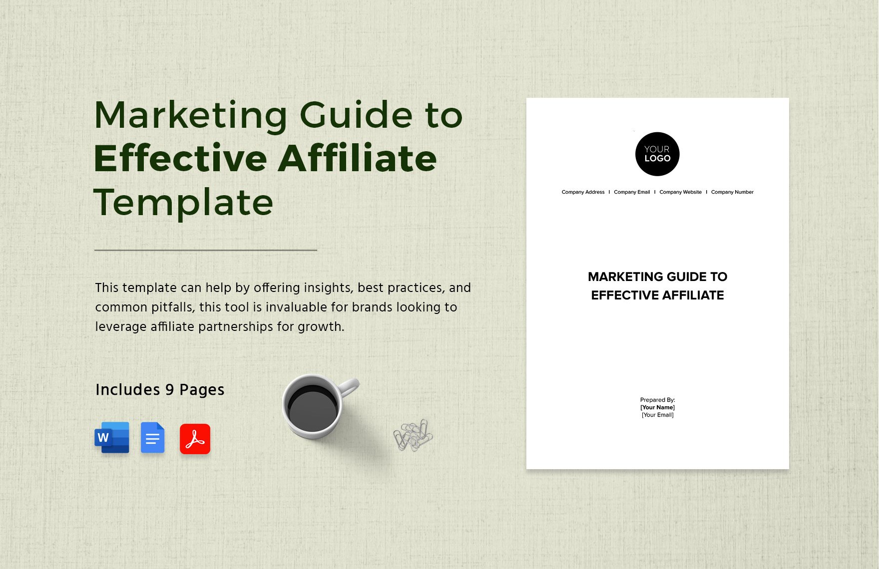 Marketing Guide to Effective Affiliate Template in Word, Google Docs, PDF