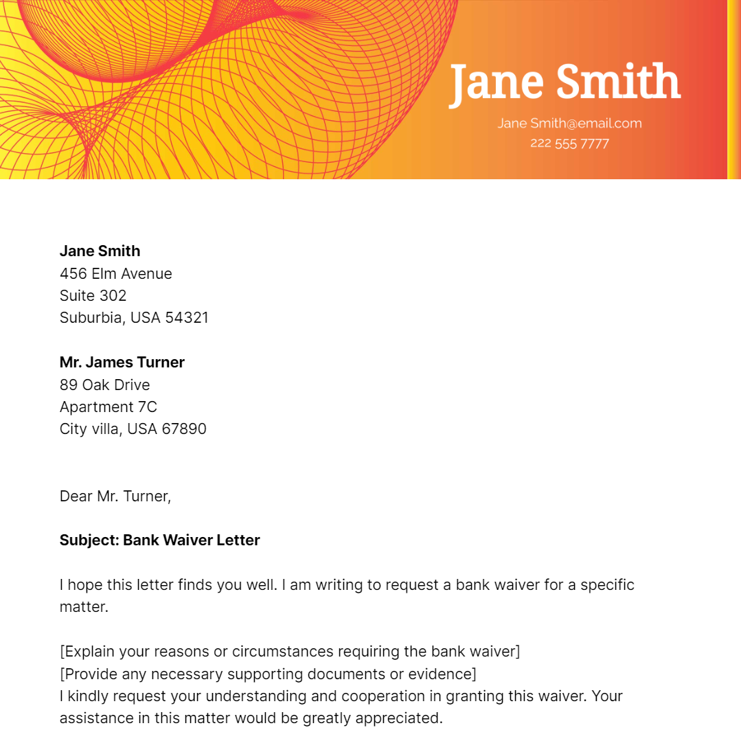 FREE Bank Letter Templates & Examples - Edit Online & Download