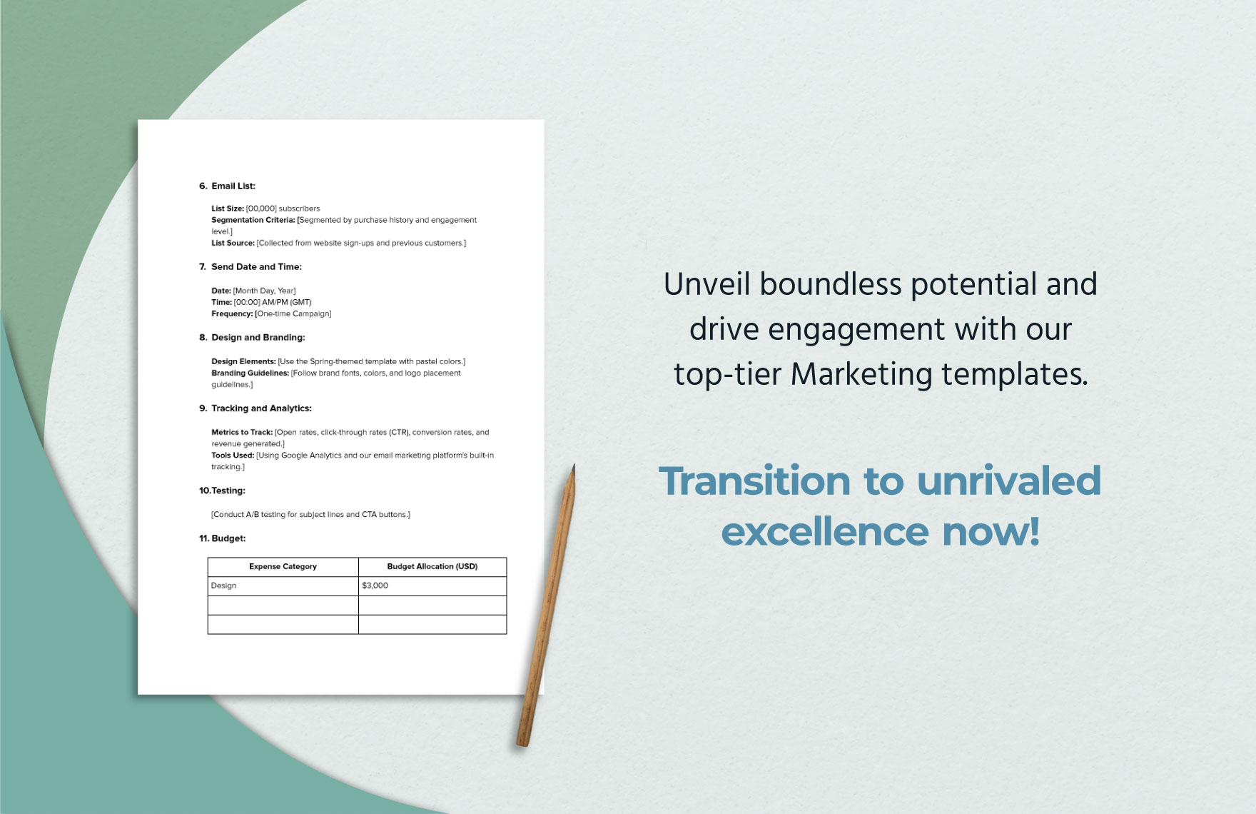 Email Marketing Campaign Statement Template