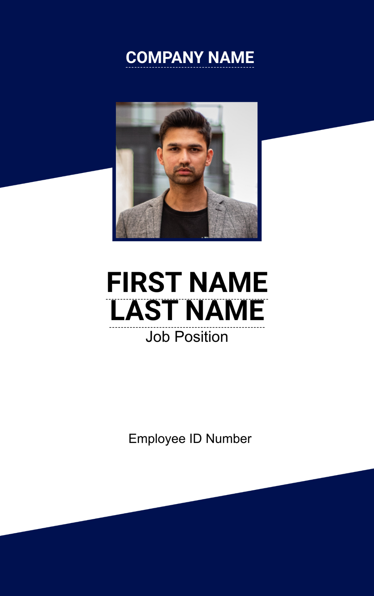 Product Promoter ID Card Template