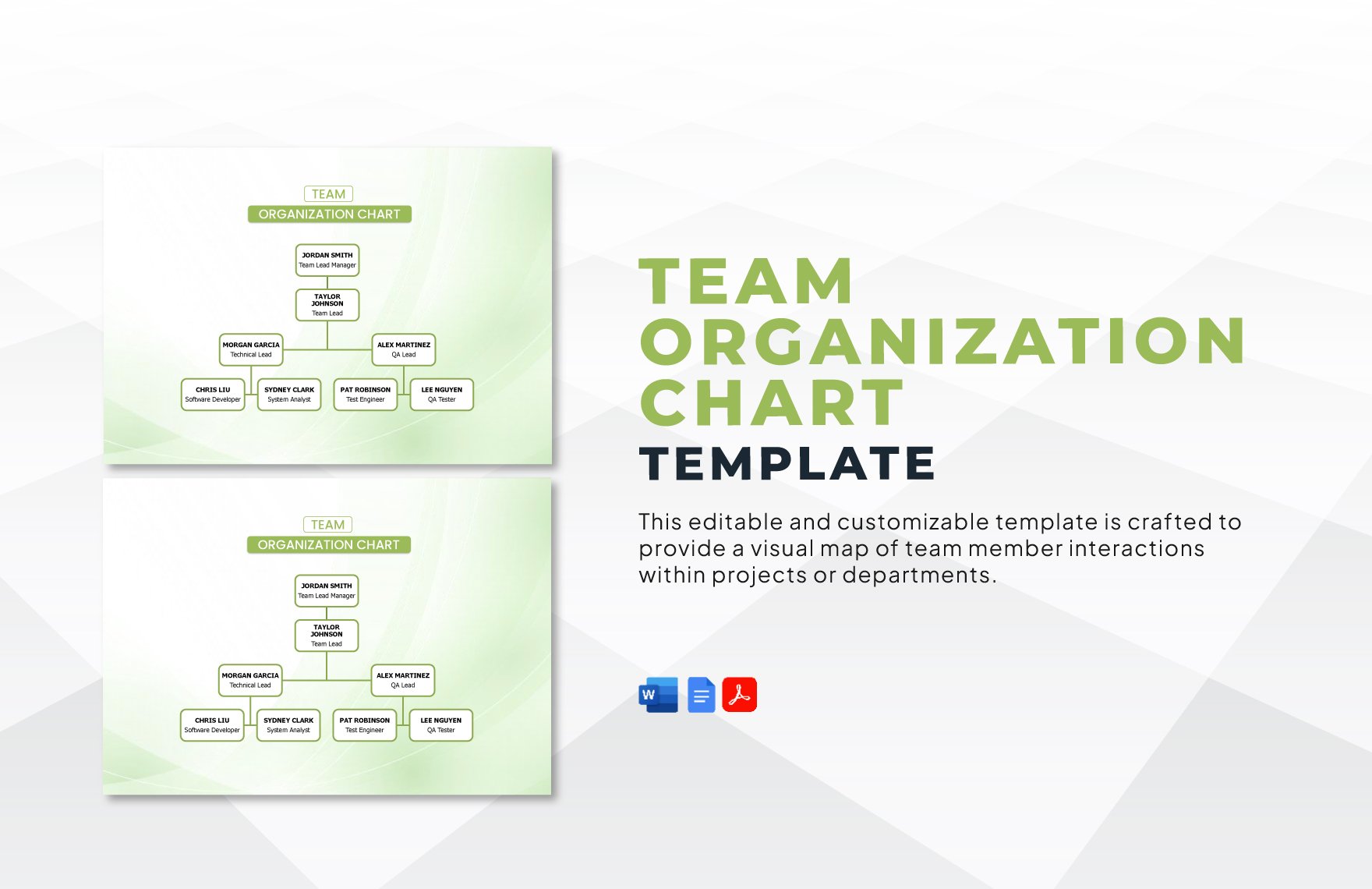 Team Organization Chart Template