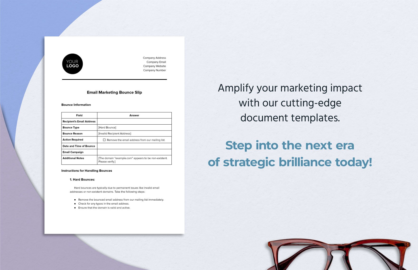 Email Marketing Bounce Slip Template