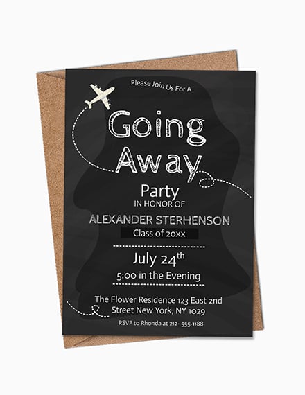 Going Away Party Invitation Template Free 2