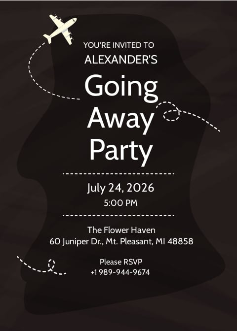 Free Printable Going Away Party Invitation Template.jpe