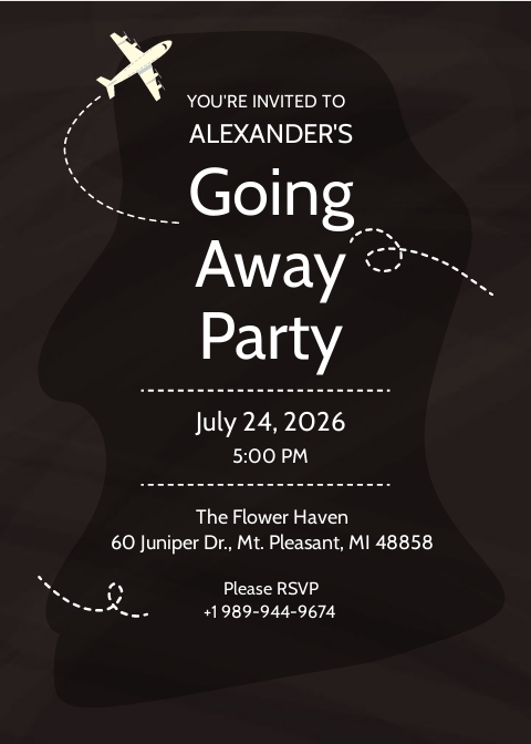 Going Away Party Templates For Word