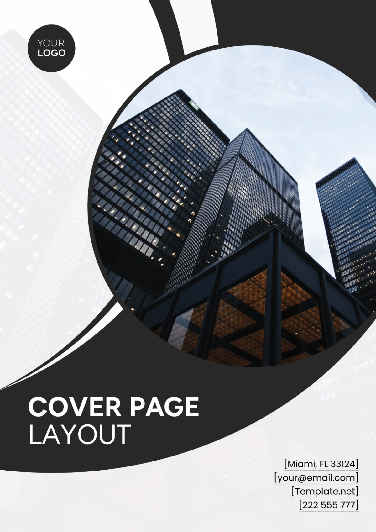 Free Cover Page Layout Template
