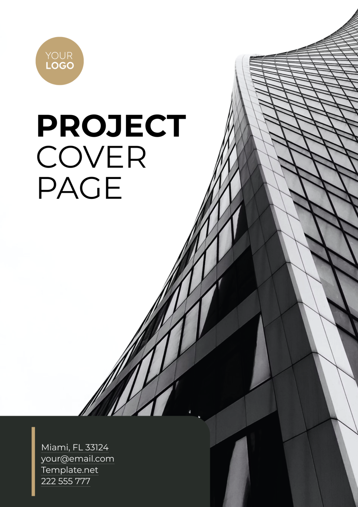 Project Cover Page Template