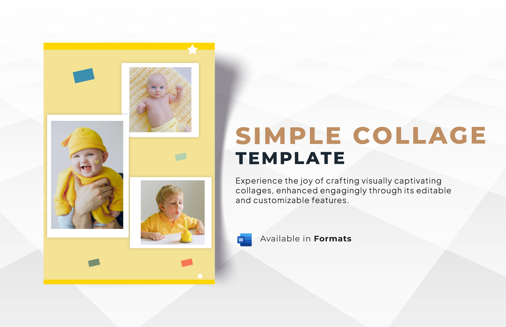 Simple Collage Template In Word Download Template Simple Collage Template In Word Download Template