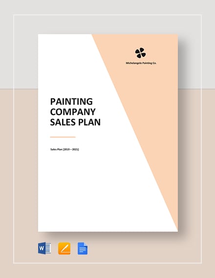 painting company sales plan