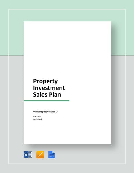 property-investment-sales-plan-