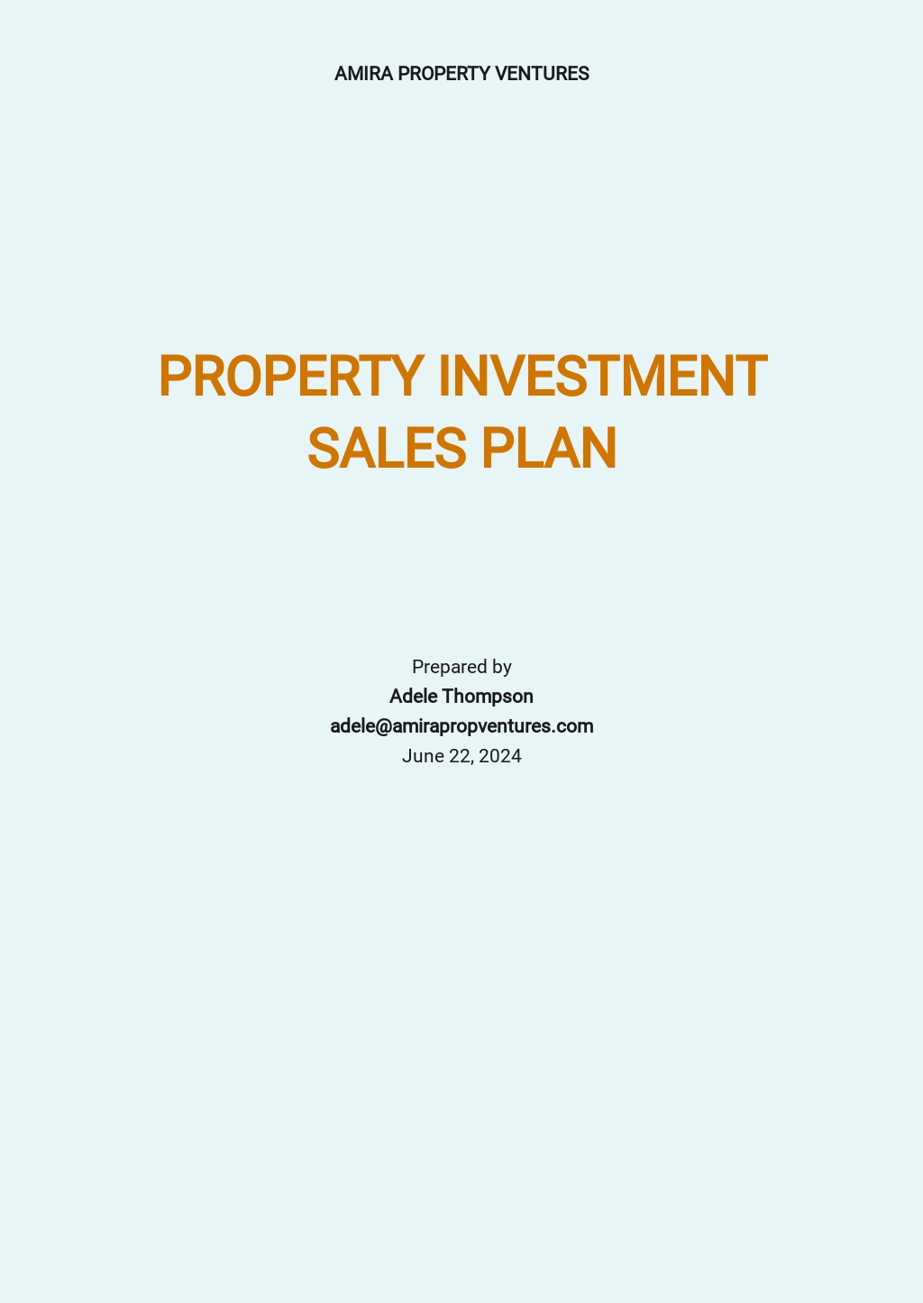 business plan for real estate broker