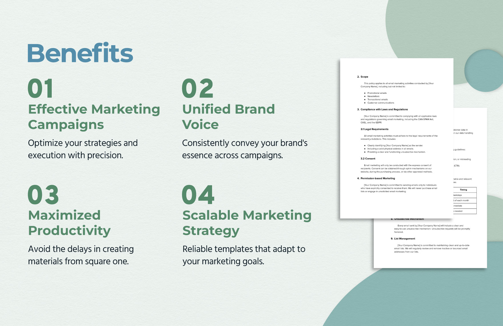 Email Marketing Policy Template