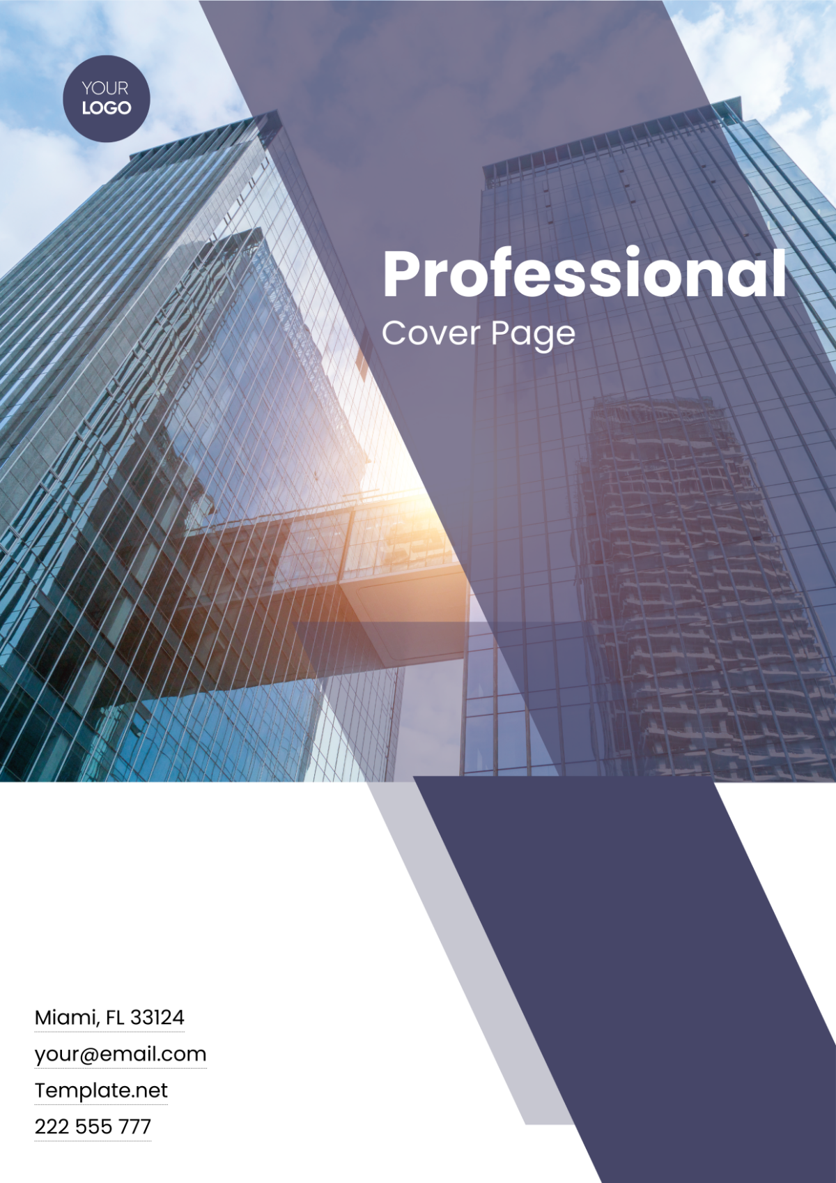 Free Professional Cover Page Template