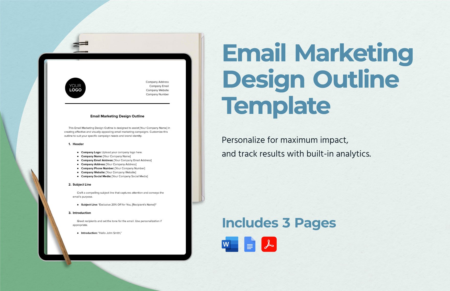 Email Marketing Design Outline Template in Word, Google Docs, PDF