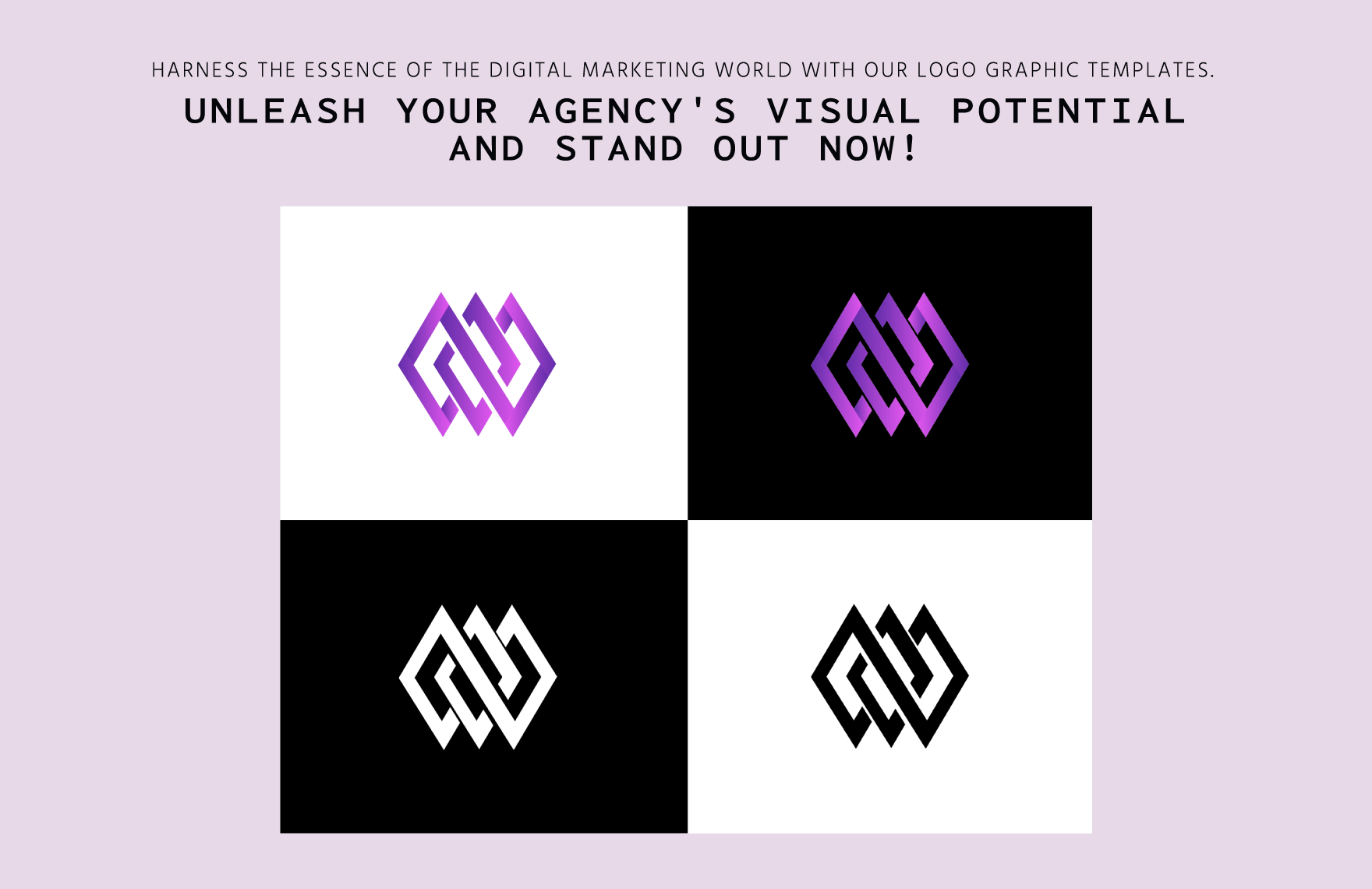 Digital Marketing Agency Campaign Logo Template